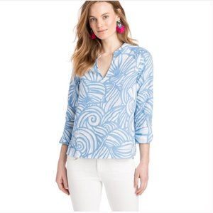 Vineyard Vines Nautilus Shell Print Tunic Top